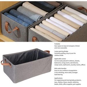 Collapsible Clothing Storage Bins